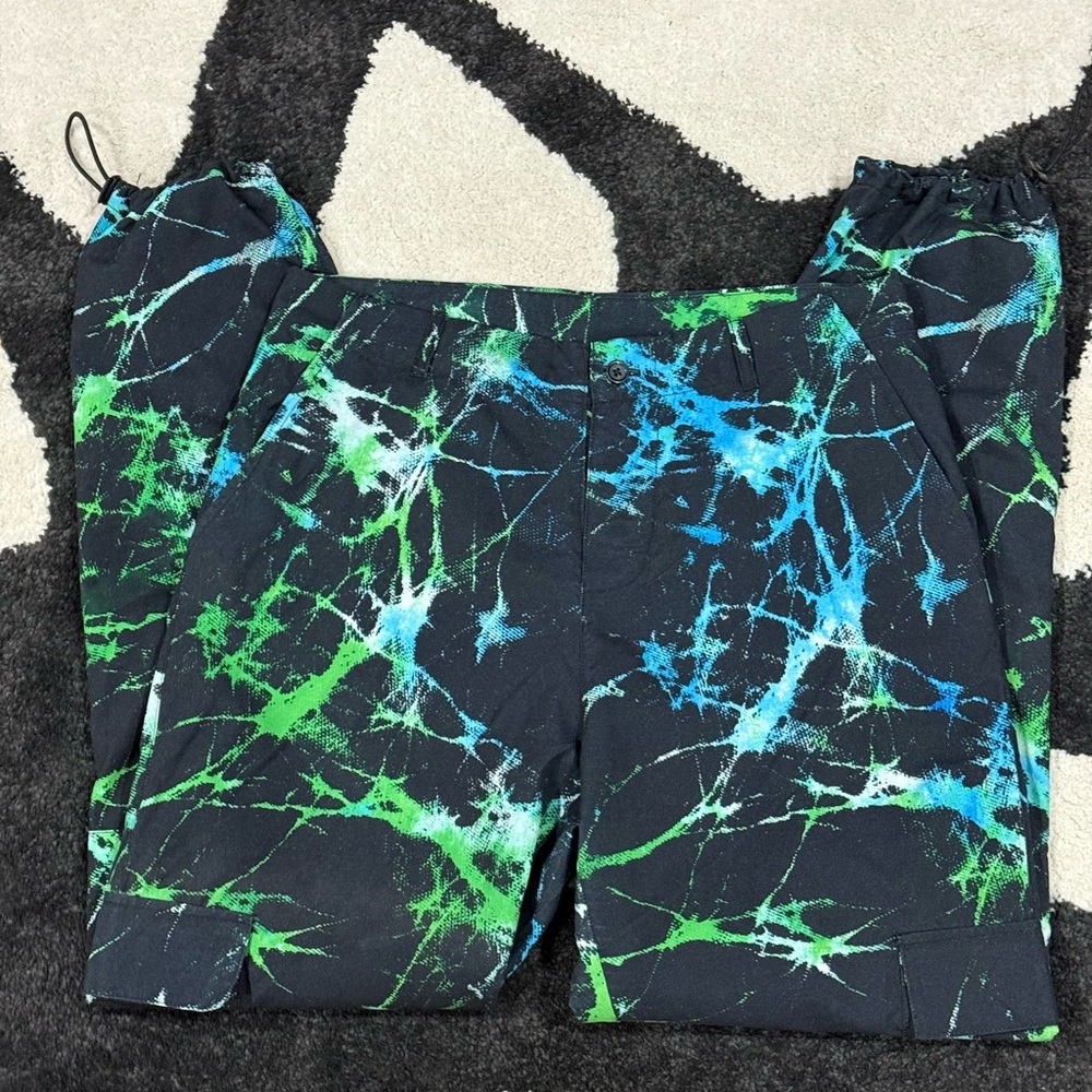 Colorful Splash Print cargo pants